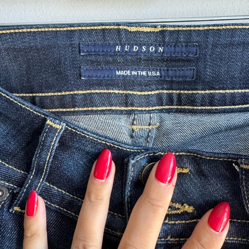 Hudson Y2K Low Rise Bootcut Flare Jeans 26 Dark Wash Retro Vintage Denim - Picture 4 of 9